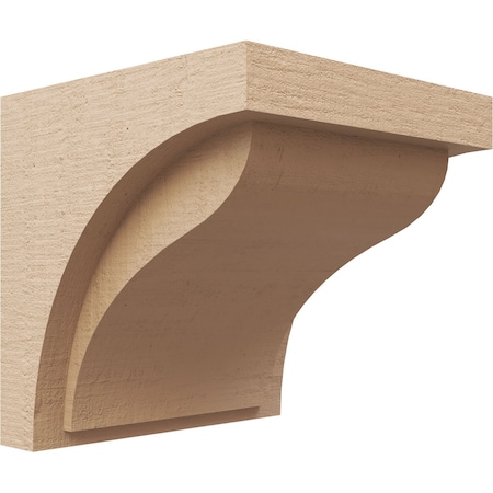 Ekena Millwork 10"W x 10"D x 10"H Wide Helena Rough Cedar Woodgrain TimberThane Corbel, Primed Tan CORUR10X10X10HELRCPR